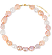 Load image into Gallery viewer, Bortano Pearl + Gold Anklet