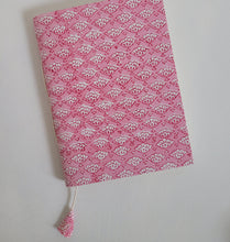 Load image into Gallery viewer, Block Printed Cotton Bound Notebook