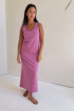 Load image into Gallery viewer, Organic Cotton Softspun Tank Midi Dress - Rose