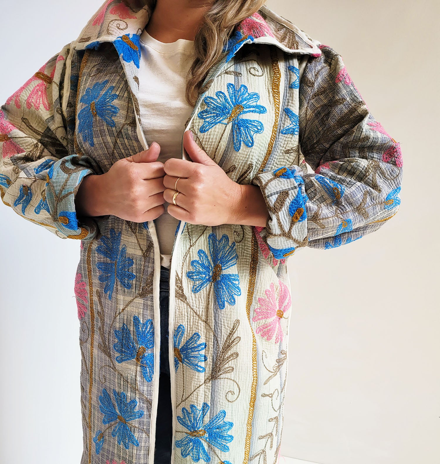 Long Embroidered Jacket - No. 018 – Minda Living