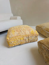 Load image into Gallery viewer, Vintage Wool Floor Cushion | Yellows