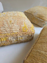 Load image into Gallery viewer, Vintage Wool Floor Cushion | Yellows