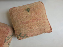 Load image into Gallery viewer, Vintage Wool Floor Cushion | Pinks
