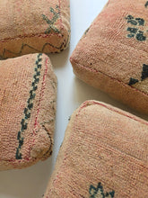 Load image into Gallery viewer, Vintage Wool Floor Cushion | Pinks
