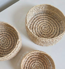 Load image into Gallery viewer, Round Palm Basket Trio