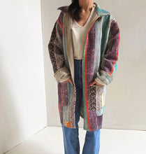 Load image into Gallery viewer, Long Kantha Quilt Jacket - No. 079