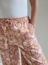 Load image into Gallery viewer, Floral Shore Pant - Clay + Neon Pink