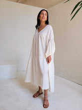 Load image into Gallery viewer, Lucy Organic Cotton Dress - Soft-White
