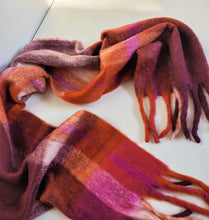 Load image into Gallery viewer, Upcycled Scarf - Magenta/Maroon