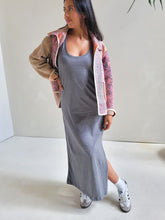 Load image into Gallery viewer, Organic Cotton Softspun Tank Midi Dress - Grey