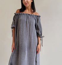 Load image into Gallery viewer, Selene Off-Shoulder Dress - Grey