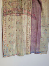 Load image into Gallery viewer, Kantha Quilt No. 076