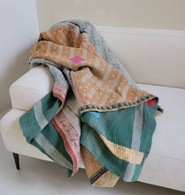 Load image into Gallery viewer, Kantha Quilt No. 082