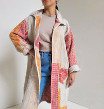 Load image into Gallery viewer, Long Kantha Jacket - No. 035