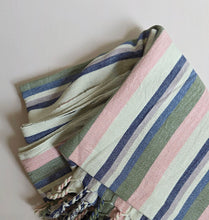 Load image into Gallery viewer, Loomed Cotton Turkish Towel - Vintage Stripe