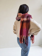 Load image into Gallery viewer, Upcycled Scarf - Magenta/Maroon