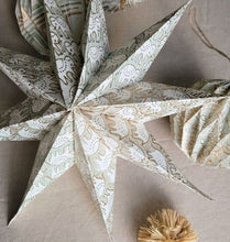 Load image into Gallery viewer, Elephant Block Printed Star Ornament