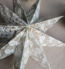 Load image into Gallery viewer, Elephant Block Printed Star Ornament