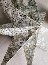 Load image into Gallery viewer, Elephant Block Printed Star Ornament