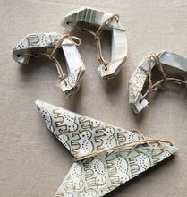 Load image into Gallery viewer, Elephant Block Printed Star Ornament