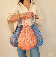 Load image into Gallery viewer, Minda x Llani Blockprint Market Tote Set