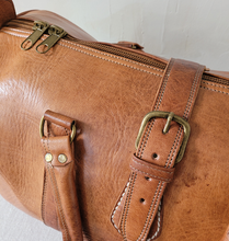 Load image into Gallery viewer, Leather Weekender Travel Bag