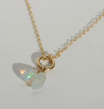 Load image into Gallery viewer, Aquamarine + Opal Jamine Necklace
