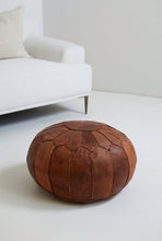 Load image into Gallery viewer, Maroc Leather Pouf