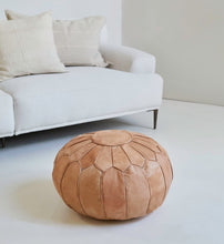 Load image into Gallery viewer, Maroc Leather Pouf
