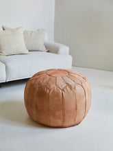 Load image into Gallery viewer, Maroc Leather Pouf