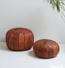 Load image into Gallery viewer, Maroc Leather Pouf