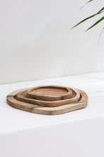 Load image into Gallery viewer, Walnut Carved Puzzle Platter