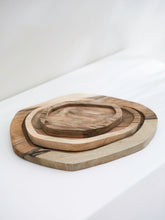 Load image into Gallery viewer, Walnut Carved Puzzle Platter