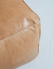 Load image into Gallery viewer, Square Leather Ottoman