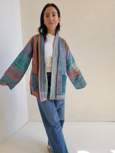 Load image into Gallery viewer, Kantha Quilt Jacket - No. 058
