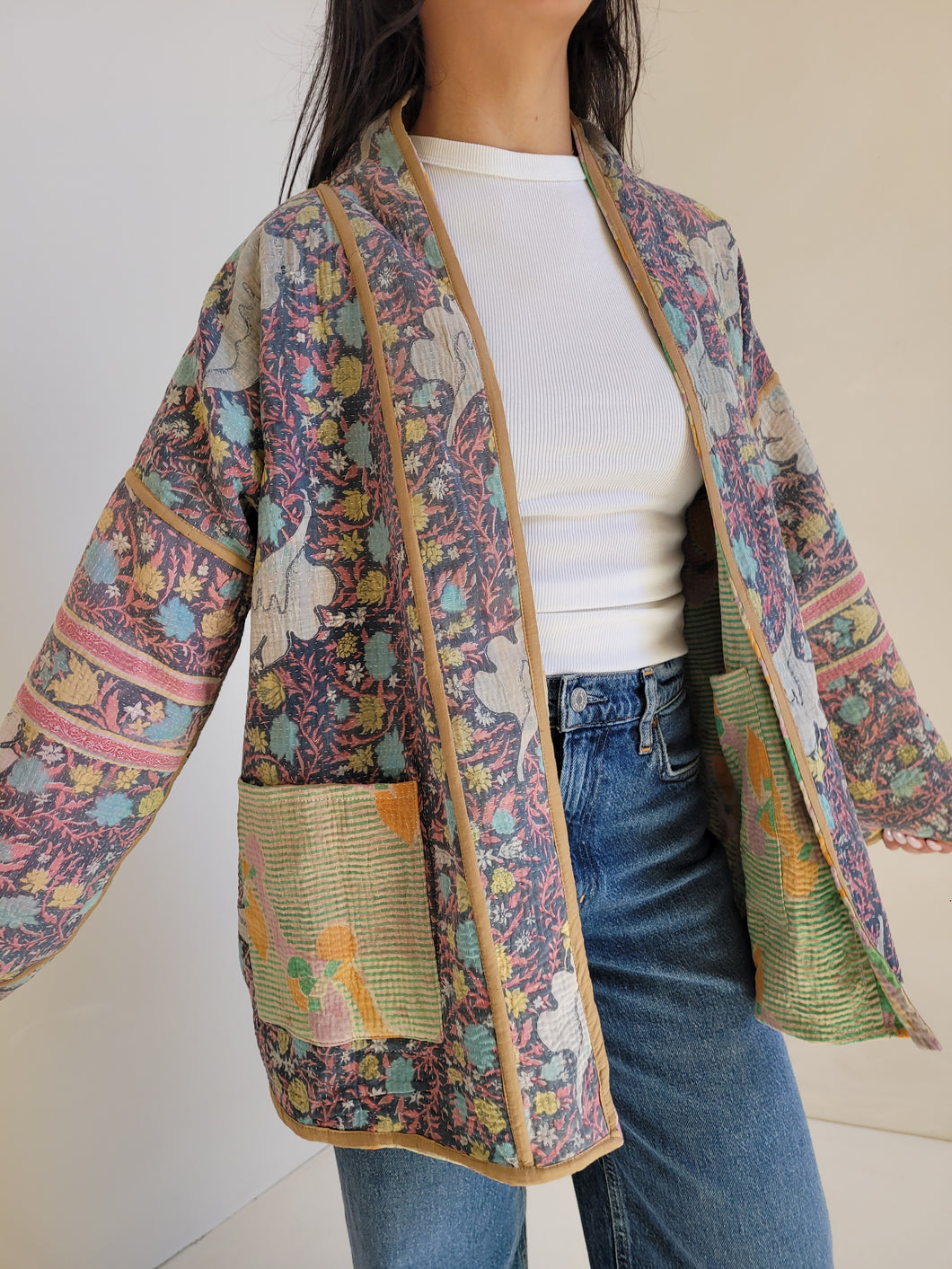 Kantha Quilt Jacket - No. 053