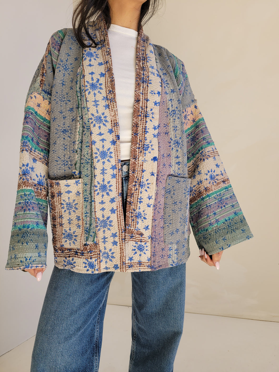 Kantha Quilt Jacket - No. 062