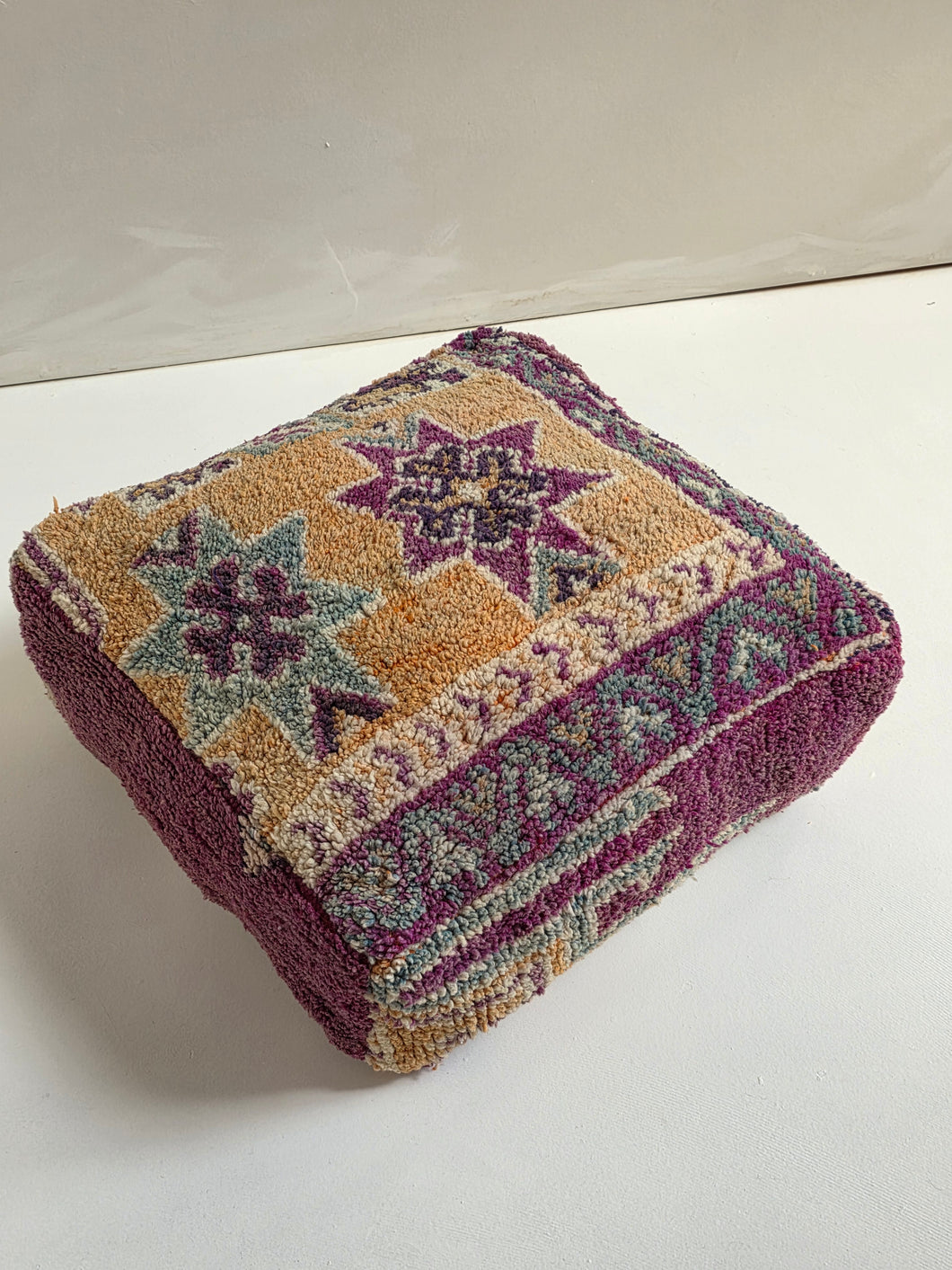 Vintage Wool Floor Cushion | Purples
