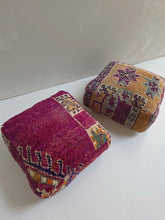 Load image into Gallery viewer, Vintage Wool Floor Cushion | Purples
