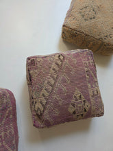 Load image into Gallery viewer, Vintage Wool Floor Cushion | Purples
