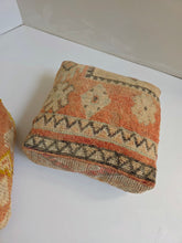 Load image into Gallery viewer, Vintage Wool Floor Cushion | Pastels
