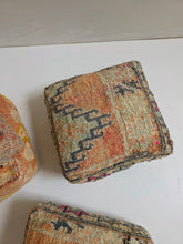 Load image into Gallery viewer, Vintage Wool Floor Cushion | Pastels
