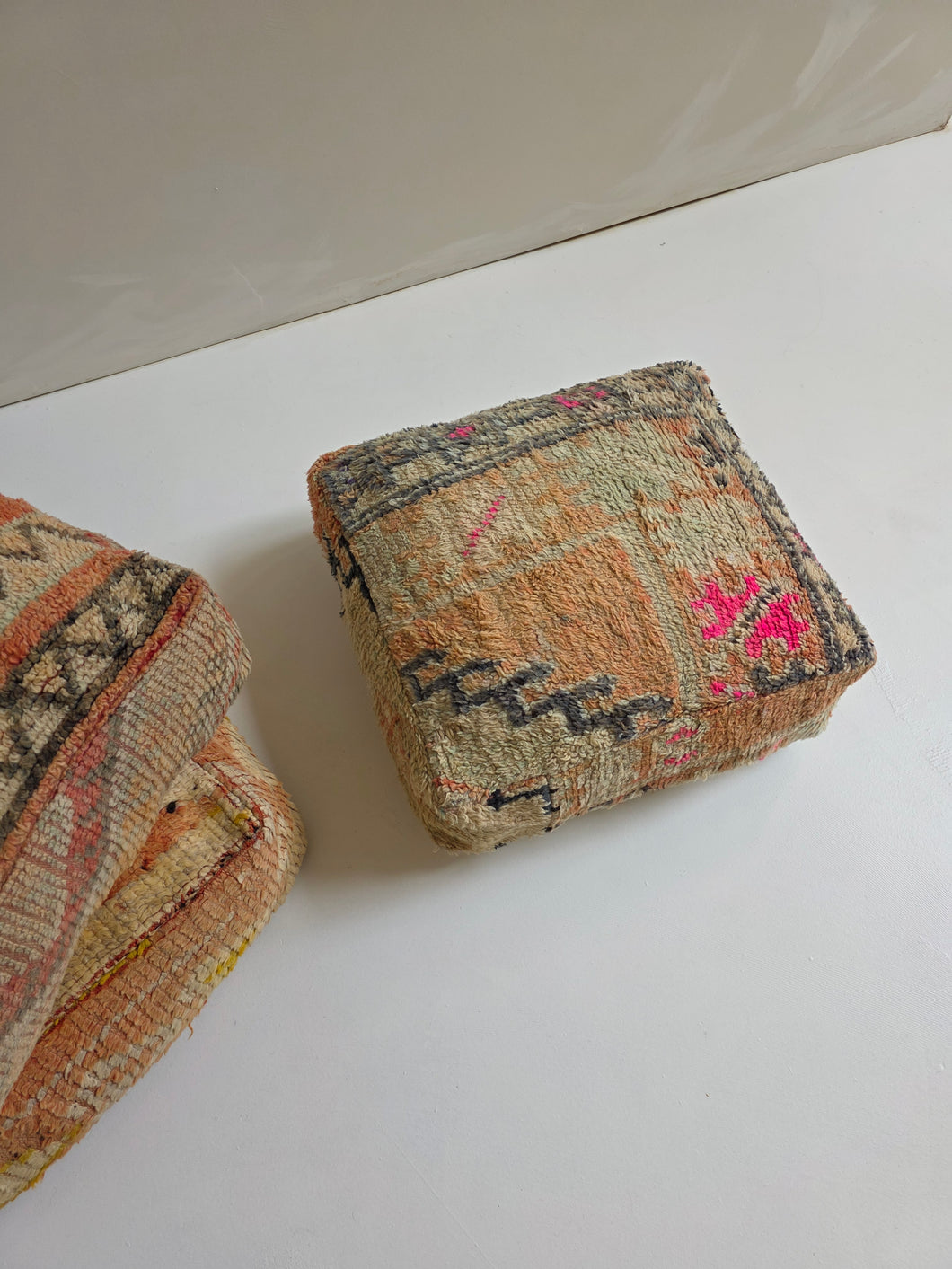 Vintage Wool Floor Cushion | Pastels