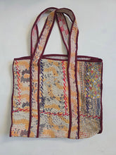 Load image into Gallery viewer, Kantha Tote Bag - Citrus
