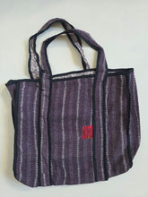 Load image into Gallery viewer, Kantha Tote Bag - Purples
