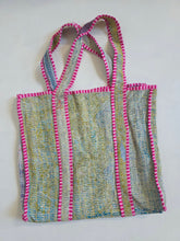 Load image into Gallery viewer, Kantha Tote Bag - Greens
