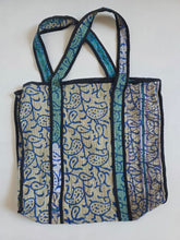 Load image into Gallery viewer, Kantha Tote Bag - Indigo Print
