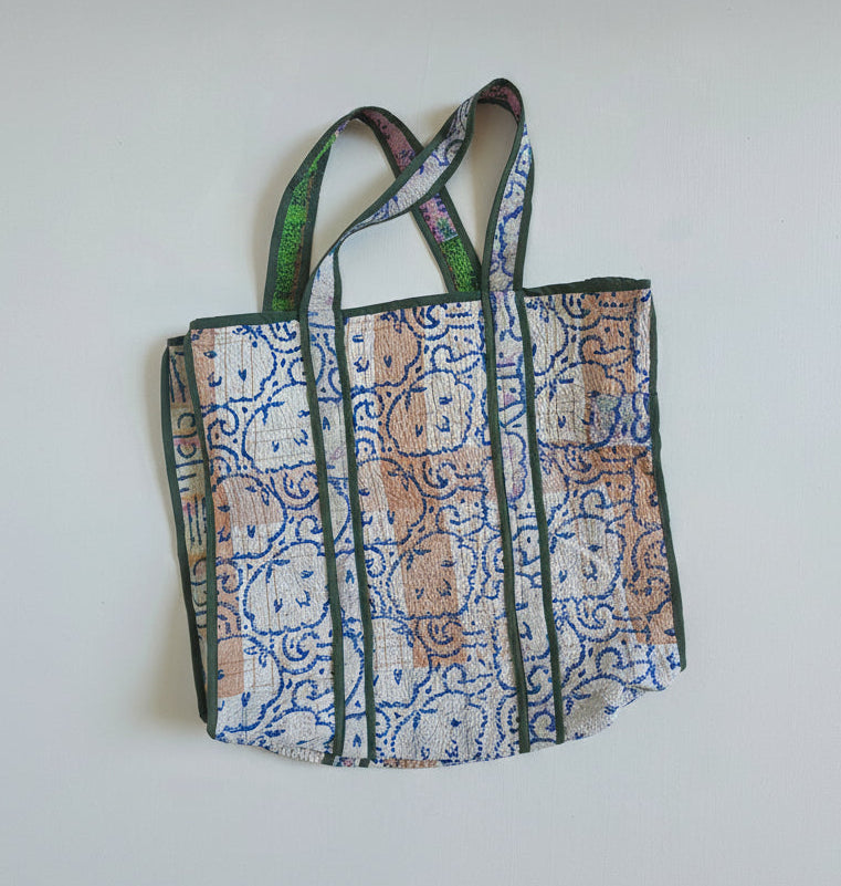Kantha Tote Bag - Indigo Print