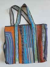 Load image into Gallery viewer, Kantha Tote Bag - Blues
