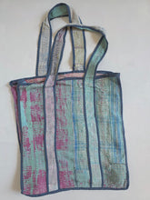 Load image into Gallery viewer, Kantha Tote Bag - Blues
